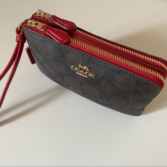 Coach Double Zip Wristlet - Picture 2 of 5
